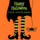 Bewitched Tights Square Stickers Image 1 of 2